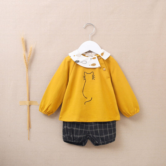 Conjunto bebé niño gato