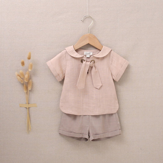 Conjunto bebé niño lino