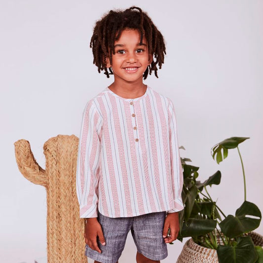 Camisa  Jr niño multirayas