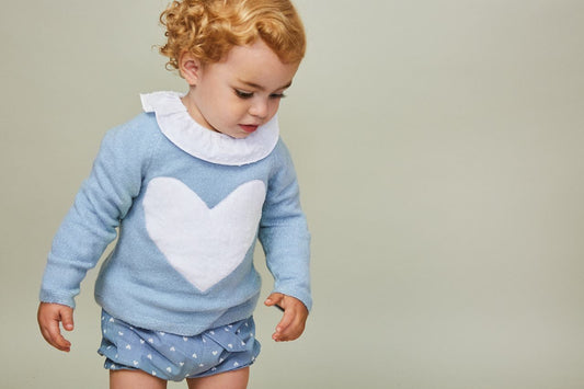 Jersey bebé niña corazón