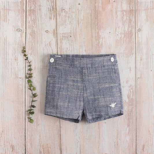 Short bebé niño azul