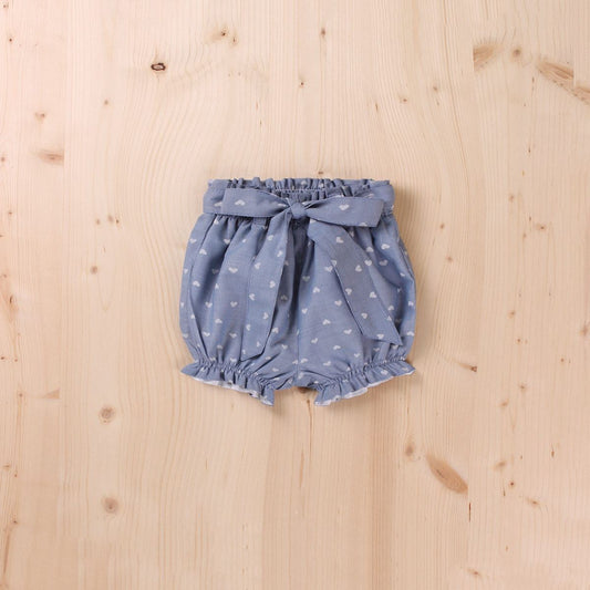 Short bebé niña corazones