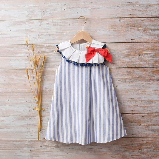 Vestido Jr rayas marineras azules