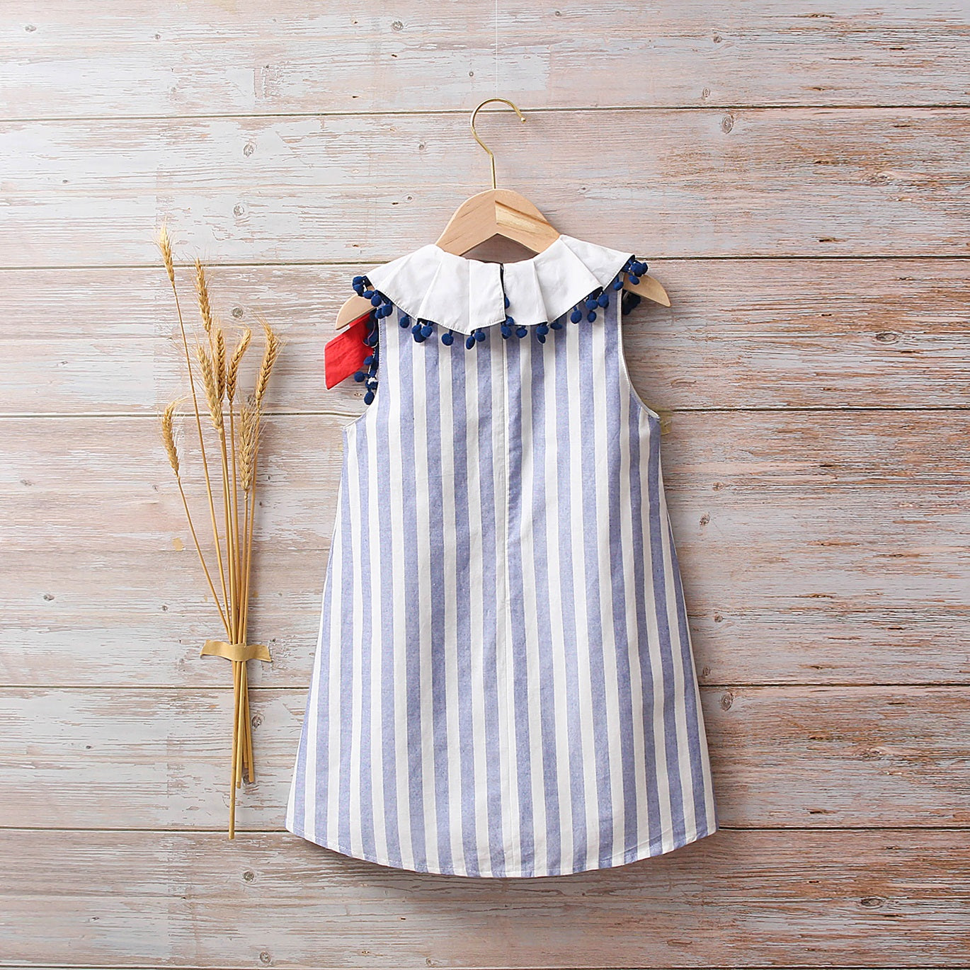 Vestido Jr rayas marineras azules