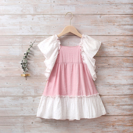 Vestido Jr rosa bámbula