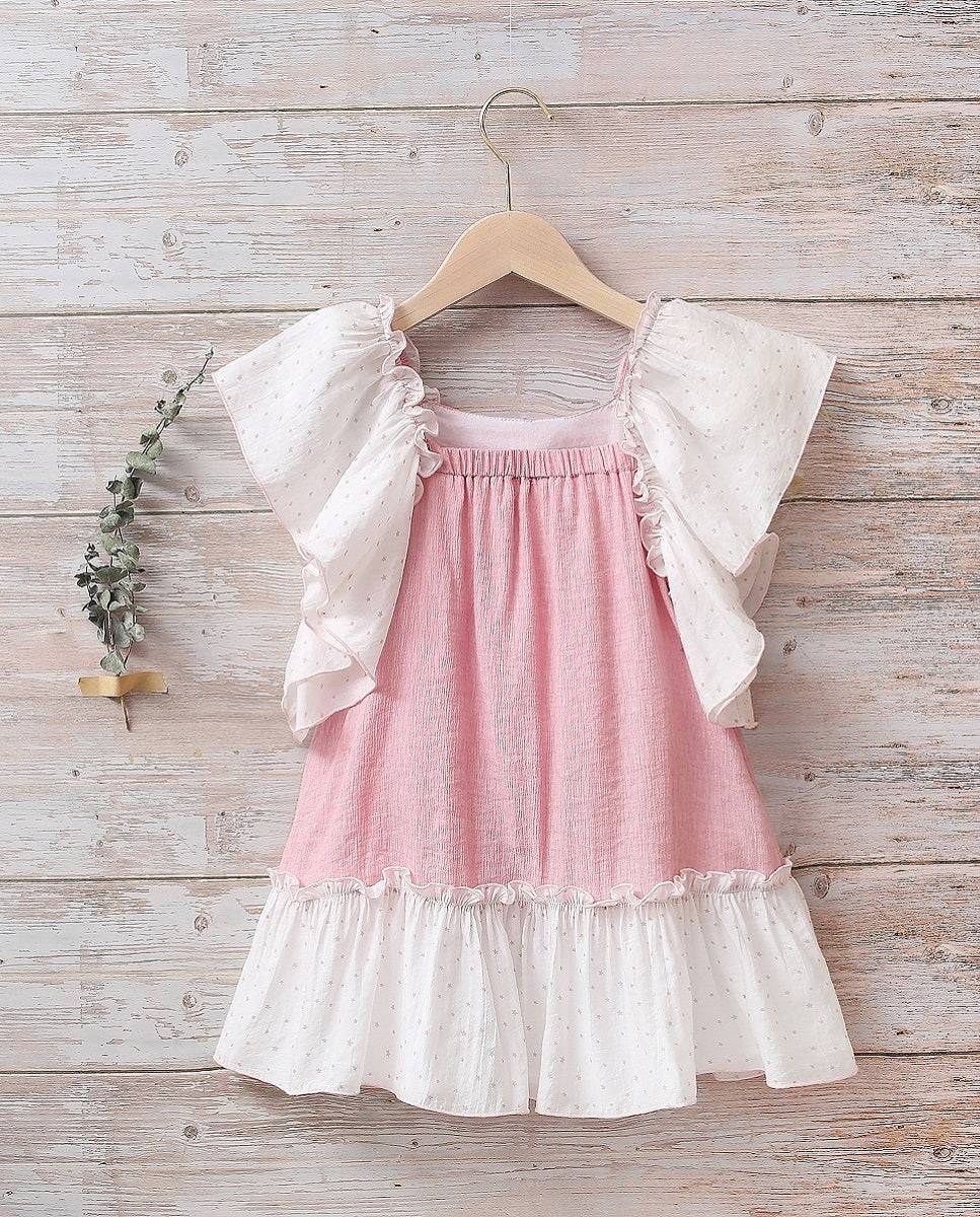 Vestido Jr rosa bámbula