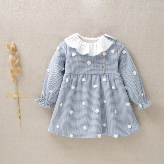 Vestido bebé niña pitufo