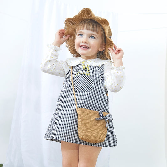 Vestido bebé niña cuadros vichy