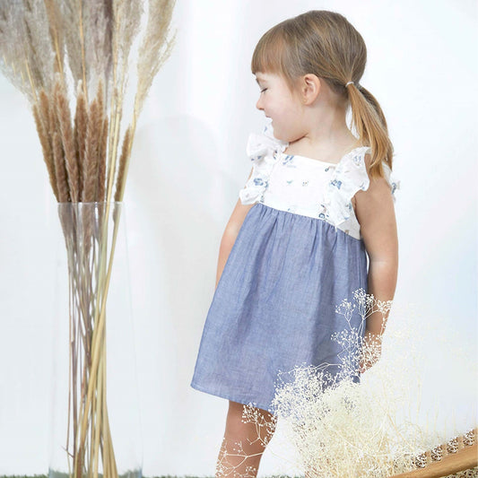 Vestido bebé niña estampado demi