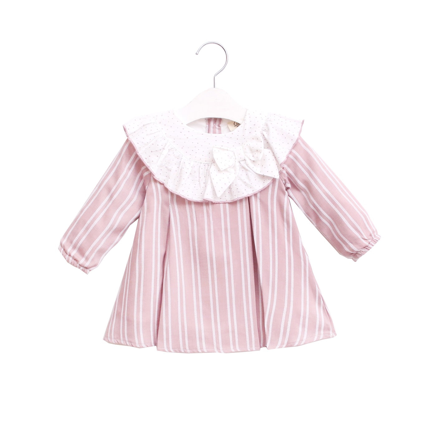 Vestido bebé niña rayas rosas