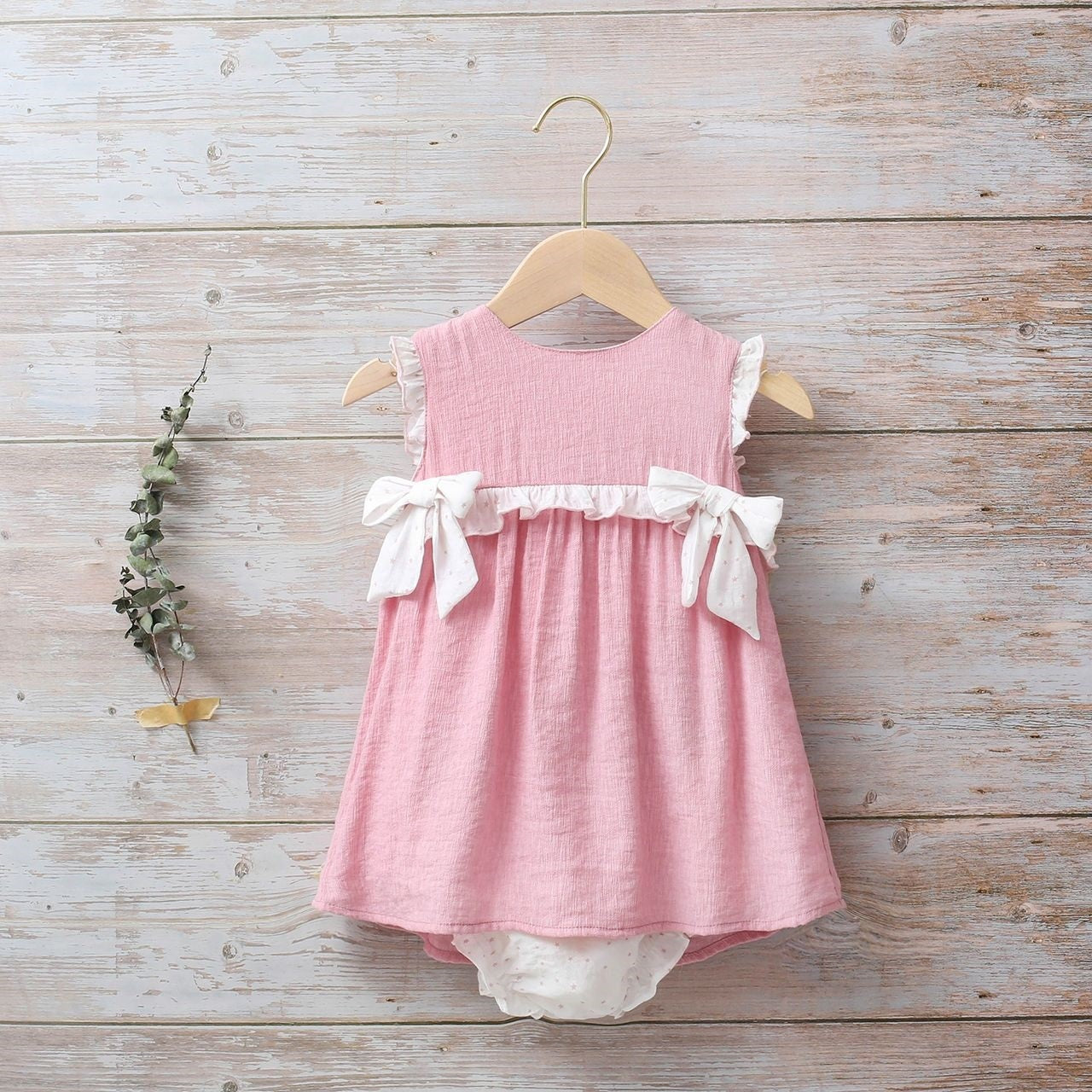 Conjunto bebé niña rosa bámbula