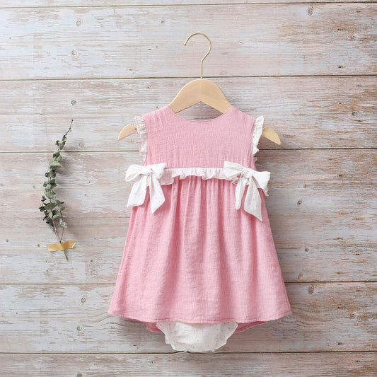 Conjunto bebé niña rosa bámbula