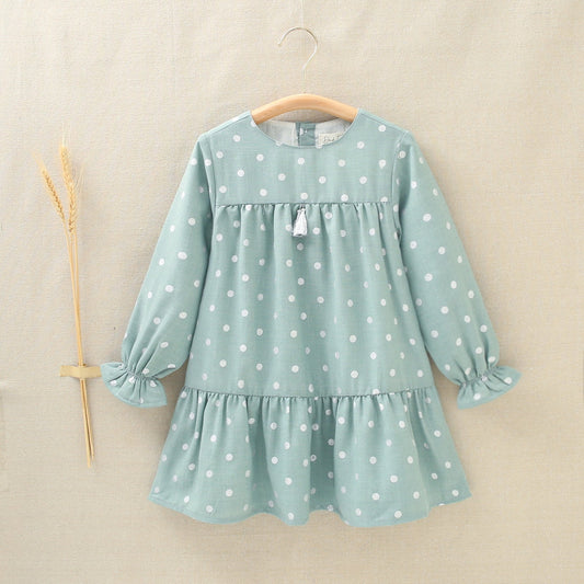 Vestido Jr niña pino